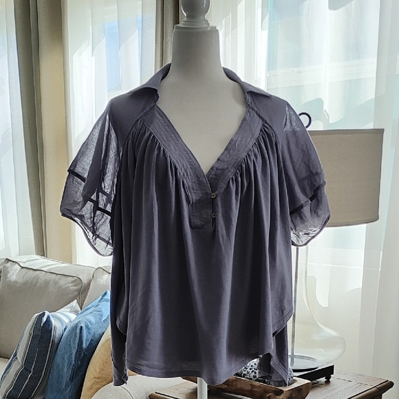 New We the Free Oversized Boho Top Size S - Picture 2 of 9